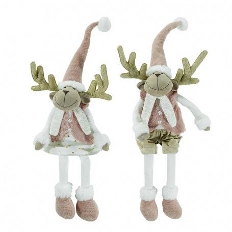 Renna Natalizia Seduta Maschio o Femmina H.92 cm