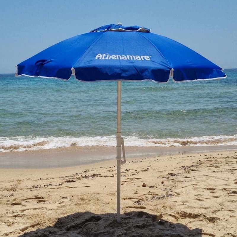Ombrellone da Spiaggia Antivento in Alluminio 200 cm