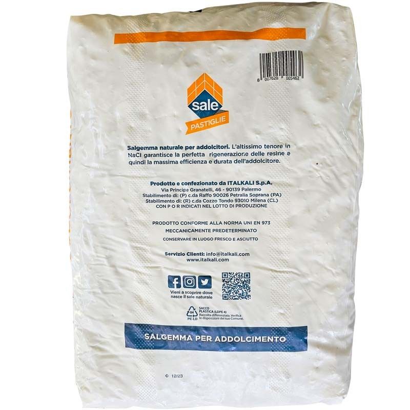 Sale Naturale per Addolcitori in Pastiglie Conf. da 25 kg