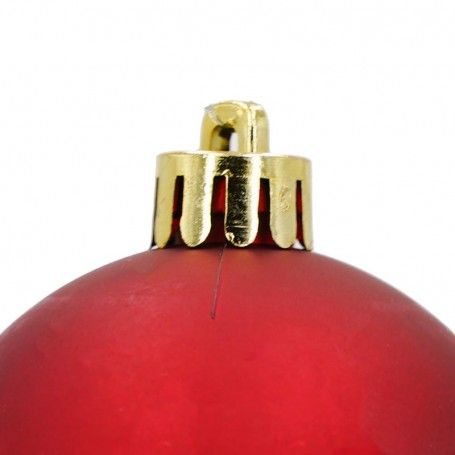 Palle di Natale in Plastica Opache D.6 cm Confezione da 24 Pz