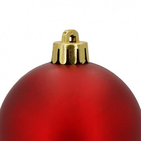 Palle di Natale in Plastica Opache D.6 cm Confezione da 24 Pz