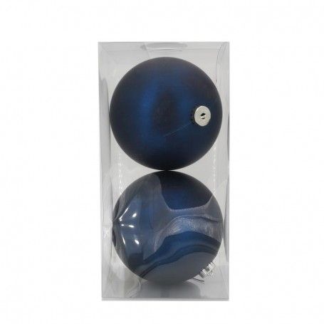 Palle di Natale in Plastica Opache D.15 cm Confezione da 2 Pz