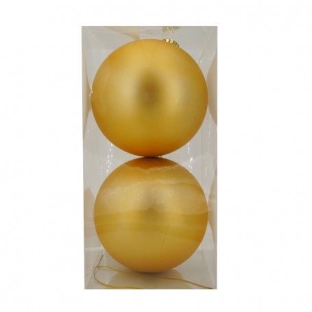 Palle di Natale in Plastica Opache D.15 cm Confezione da 2 Pz