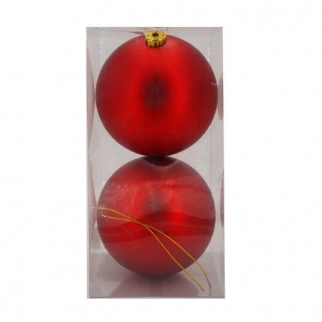 Palle di Natale in Plastica Opache D.15 cm Confezione da 2 Pz