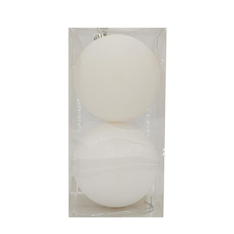 Palle di Natale in Plastica Opache D.15 cm Confezione da 2 Pz