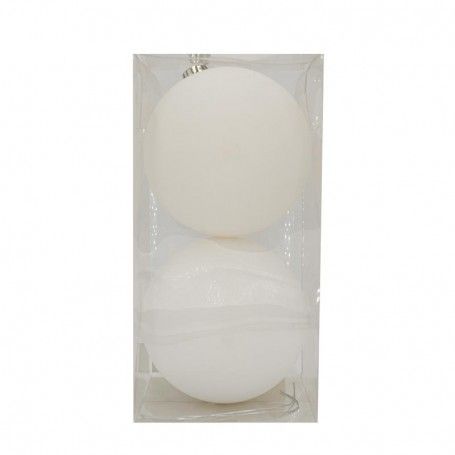 Palle di Natale in Plastica Opache D.15 cm Confezione da 2 Pz