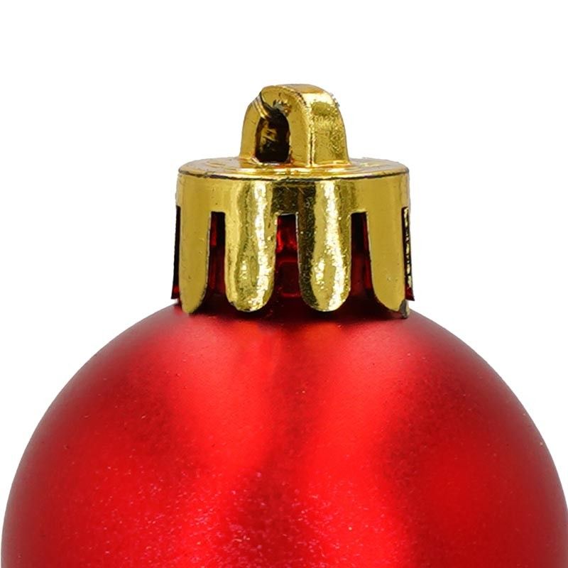 Palle di Natale in Plastica Opache D.3 cm Confezione da 36 Pz