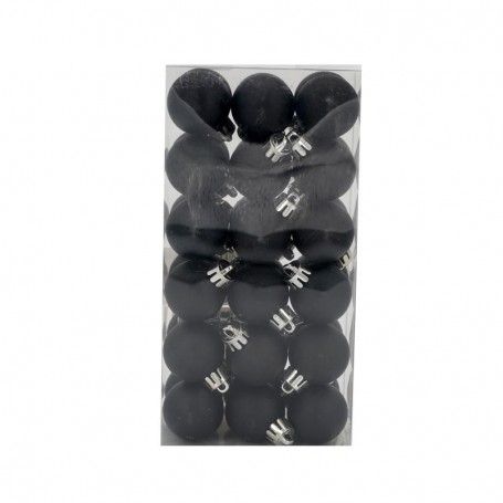 Palle di Natale in Plastica Opache D.3 cm Confezione da 36 Pz