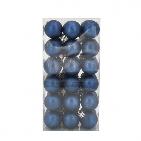 Palle di Natale in Plastica Opache D.3 cm Confezione da 36 Pz