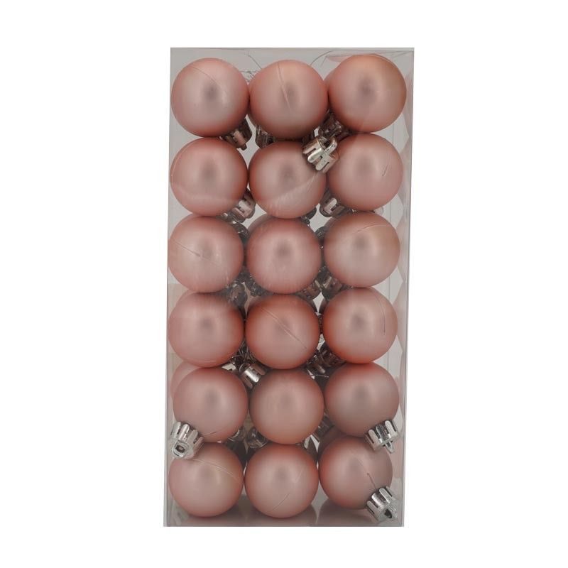 Palle di Natale in Plastica Opache D.3 cm Confezione da 36 Pz