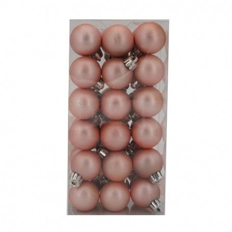 Palle di Natale in Plastica Opache D.3 cm Confezione da 36 Pz