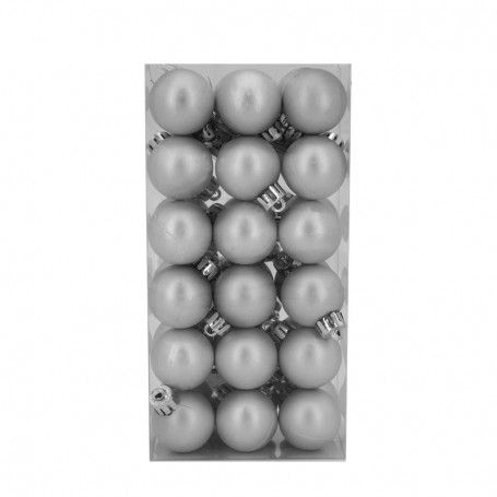 Palle di Natale in Plastica Opache D.3 cm Confezione da 36 Pz