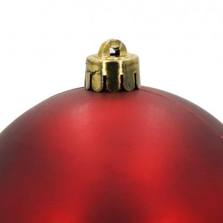 Palle di Natale in Plastica Opache D.10 cm Confezione da 6 Pz