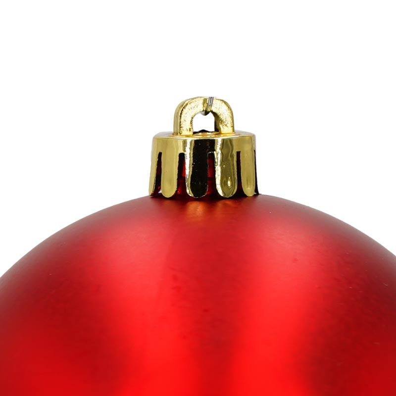 Palle di Natale in Plastica Opache D.8 cm Confezione da 16 Pz