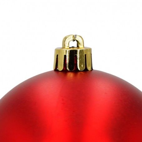 Palle di Natale in Plastica Opache D.8 cm Confezione da 16 Pz