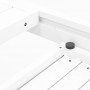 Tavolo Rettangolare Allungabile in Alluminio Bianco | Rabarbaro