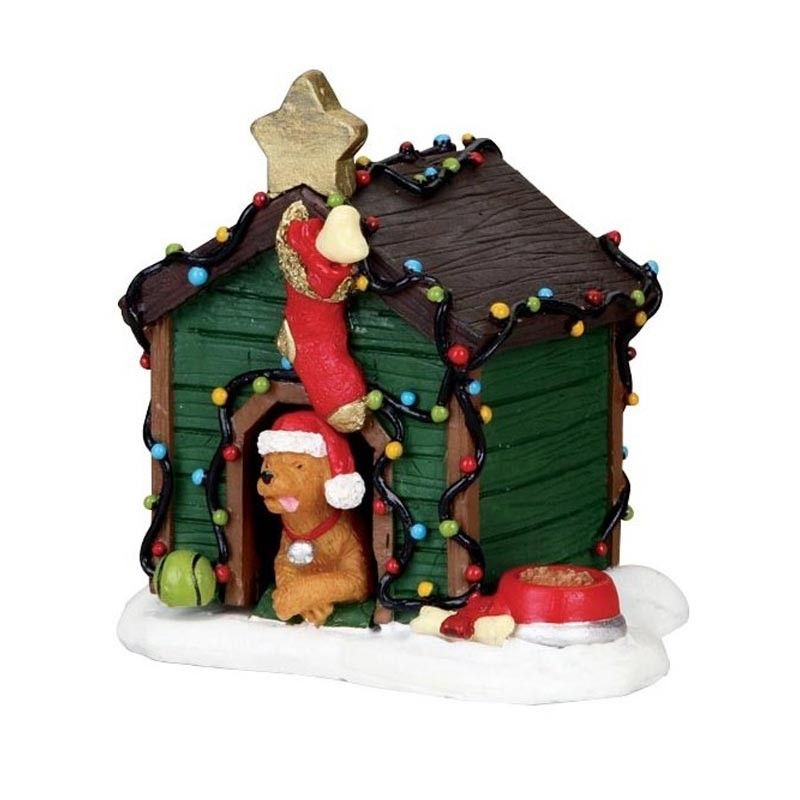 Decorated Light Doghouse - Lemax 02808