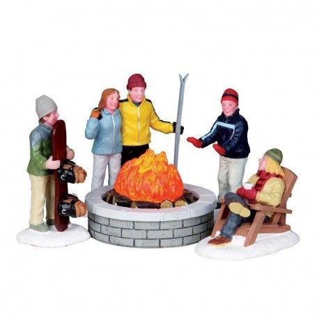 Fire Pit, Set Of 5 - Lemax 04223