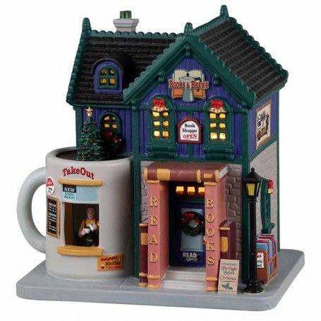 Books And Brews Café - Lemax 35038