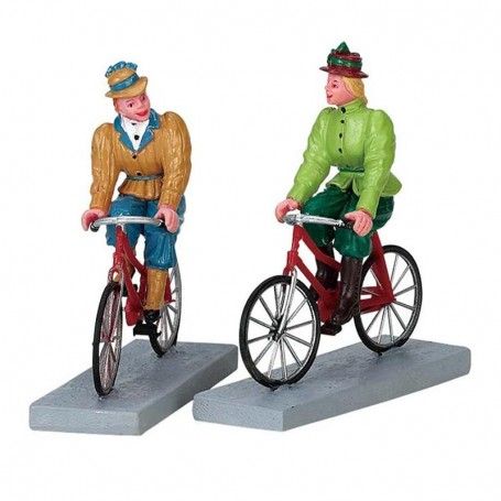 Bloomers And Bicycles, Set Of 2 - Lemax 72514