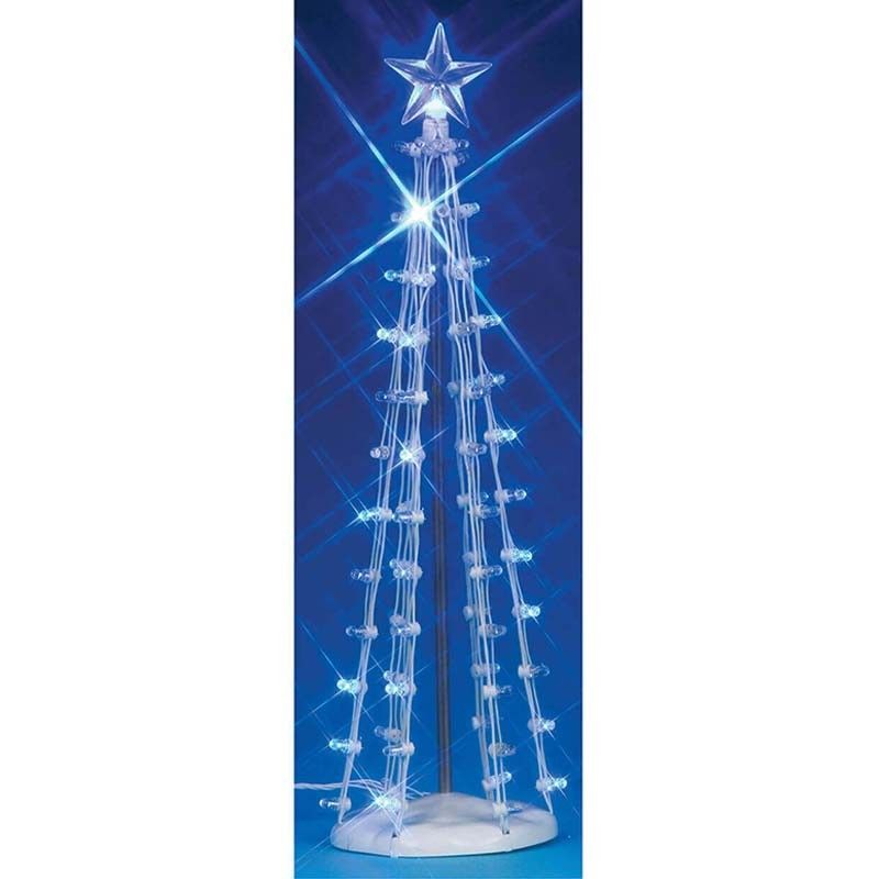 9 Lighted Silhouette Tree, Blue - Lemax 74657