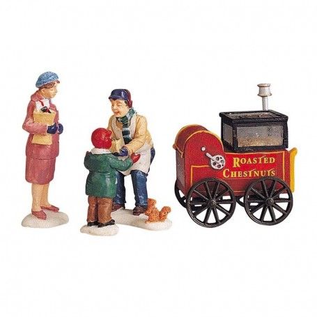 Roasted Chestnut Stand, Set Of 4 - Lemax 92331