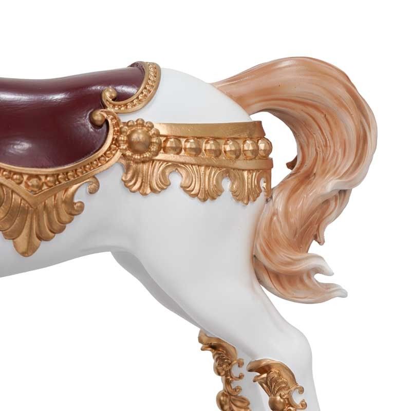 Carillon Natalizio con Cavallo a Dondolo H.33 cm