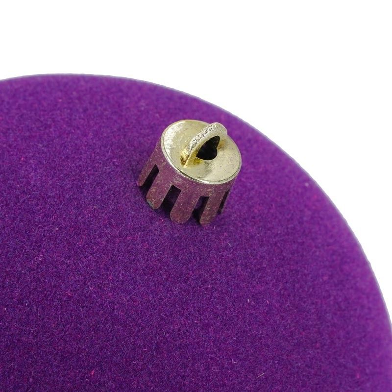 Palle di Natale in Plastica e Velluto D.10 cm Conf. da 4 Pezzi