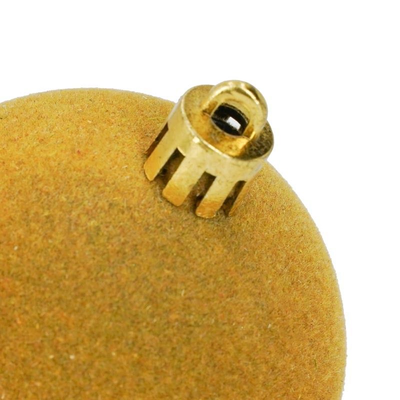 Palle di Natale in Plastica e Velluto D.6 cm Conf. da 12 Pz