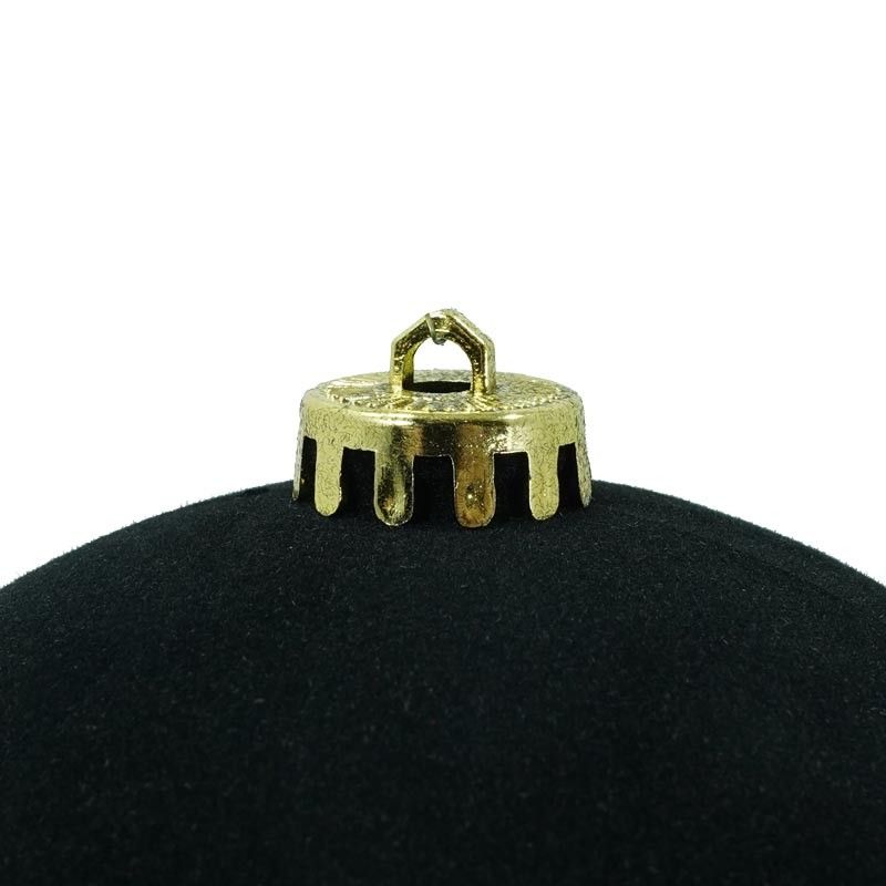 Palle di Natale in Plastica e Velluto D.15 cm Conf. da 3 Pezzi