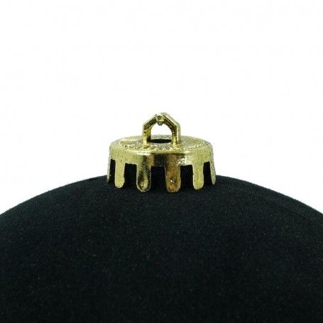 Palle di Natale in Plastica e Velluto D.15 cm Conf. da 3 Pezzi