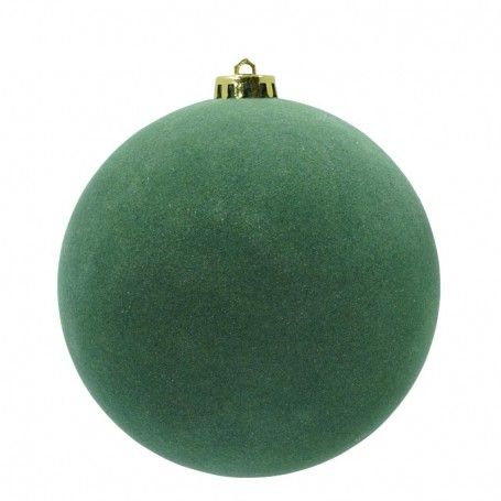 Palle di Natale in Plastica e Velluto D.15 cm Conf. da 3 Pezzi