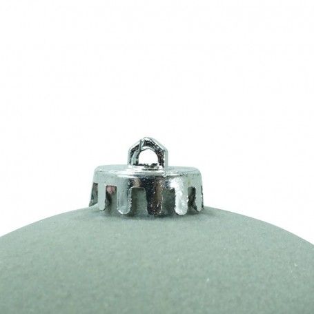 Palle di Natale in Plastica e Velluto D.15 cm Conf. da 3 Pezzi