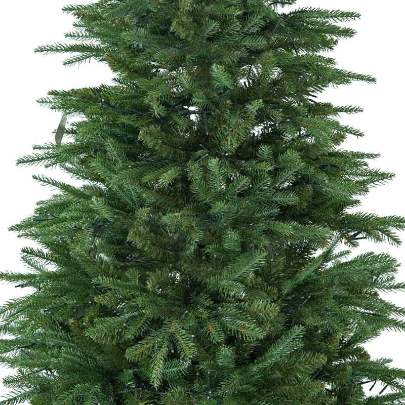 Albero di Natale Abete Verde con Luci Led H.150/400 cm Apertura ad Ombrello - Forest Lux