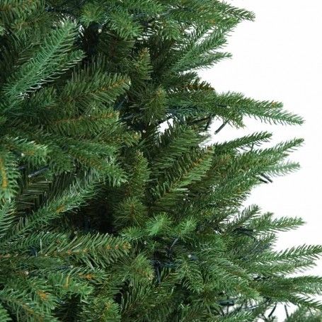 Albero di Natale Abete Verde con Luci Led H.150/400 cm Apertura ad Ombrello - Forest Lux