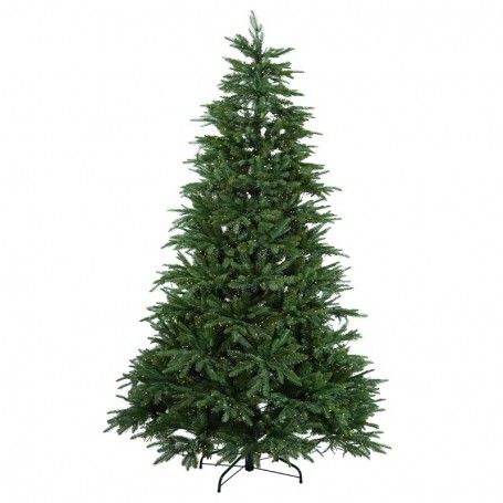 Albero di Natale Abete Verde con Luci Led H.150/400 cm Apertura ad Ombrello - Forest Lux