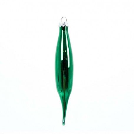 Gocce Natalizie in Vetro Lucide e Opache Conf. da 6 Pz