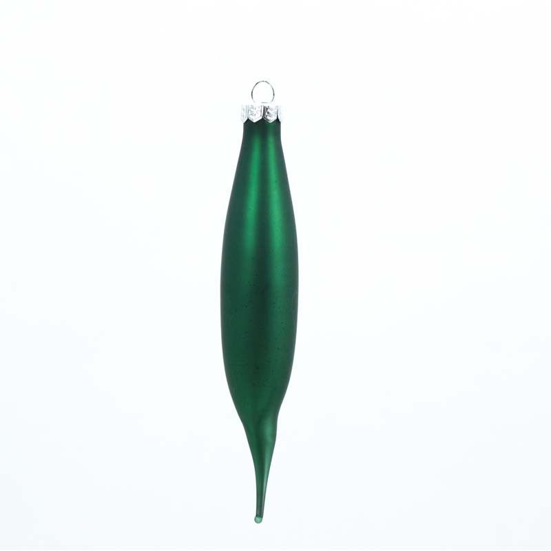 Gocce Natalizie in Vetro Lucide e Opache Conf. da 6 Pz