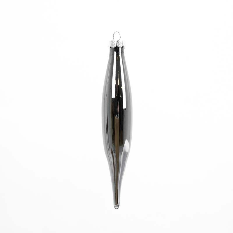 Gocce Natalizie in Vetro Lucide e Opache Conf. da 6 Pz