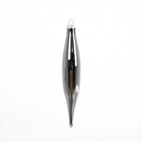 Gocce Natalizie in Vetro Lucide e Opache Conf. da 6 Pz