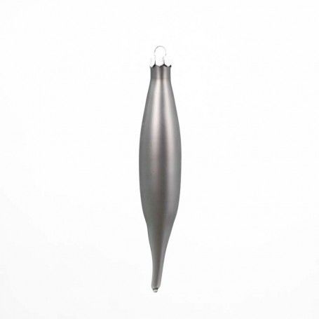 Gocce Natalizie in Vetro Lucide e Opache Conf. da 6 Pz