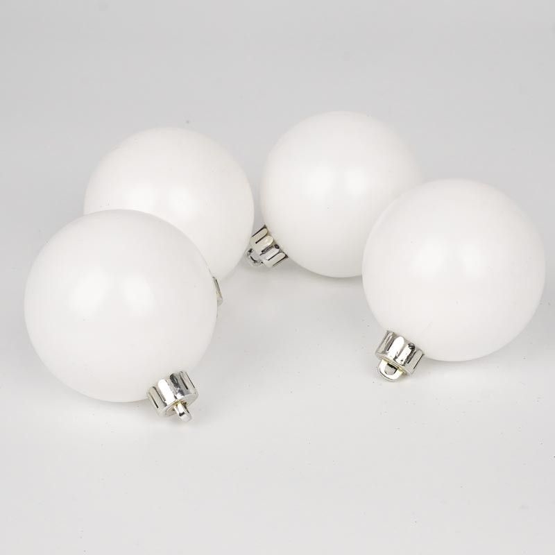 Palle di Natale in Plastica Lucide D.6 cm Confezione da 24 Pz