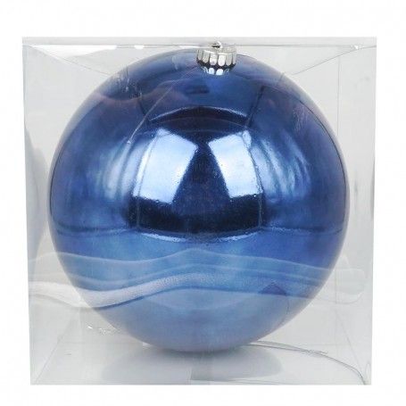 Palla di Natale in Plastica Lucida D.20 cm Conf. da 1 Pz