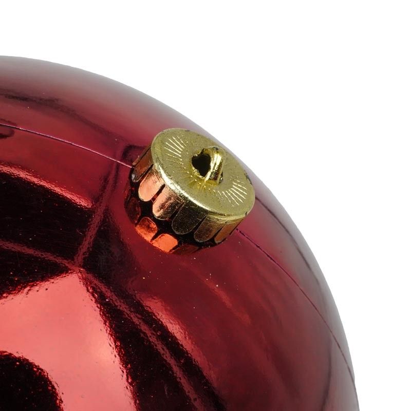 Palla di Natale in Plastica Lucida D.20 cm Conf. da 1 Pz