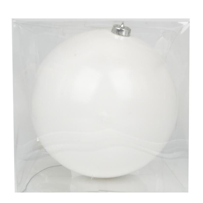 Palla di Natale in Plastica Lucida D.20 cm Conf. da 1 Pz