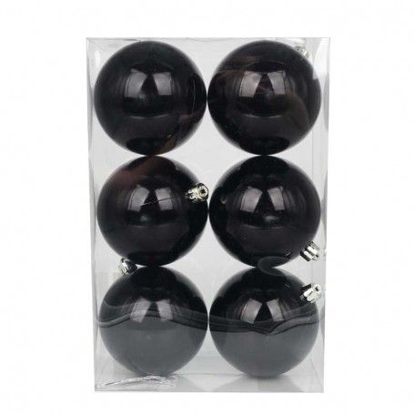 Palle di Natale in Plastica Lucide D.10 cm Confezione da 6 Pz