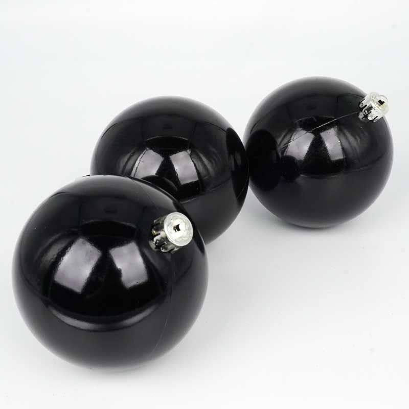 Palle di Natale in Plastica Lucide D.10 cm Confezione da 6 Pz