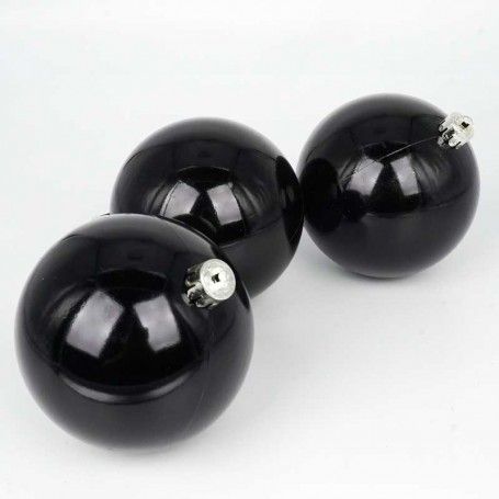 Palle di Natale in Plastica Lucide D.10 cm Confezione da 6 Pz