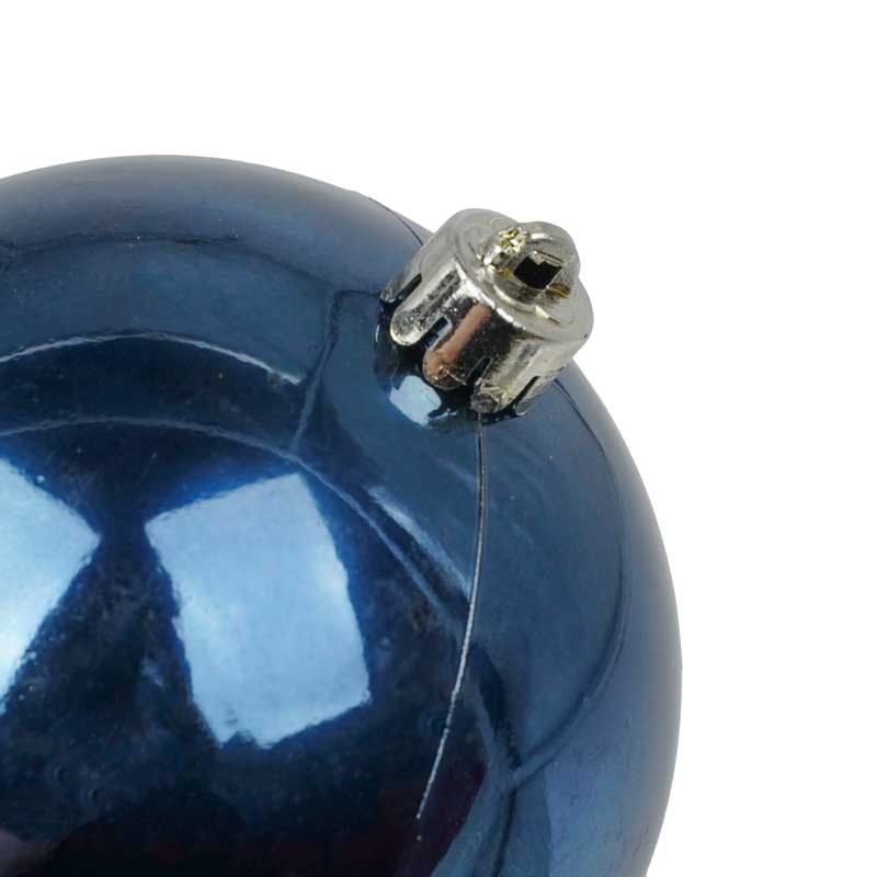 Palle di Natale in Plastica Lucide D.10 cm Confezione da 6 Pz