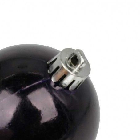 Palle di Natale in Plastica Lucide D.6 cm Confezione da 24 Pz